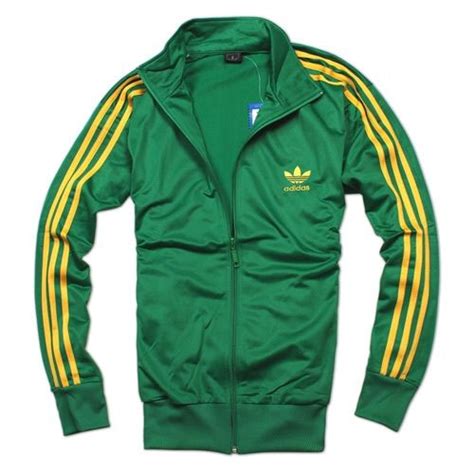 adidas jacket groen geel